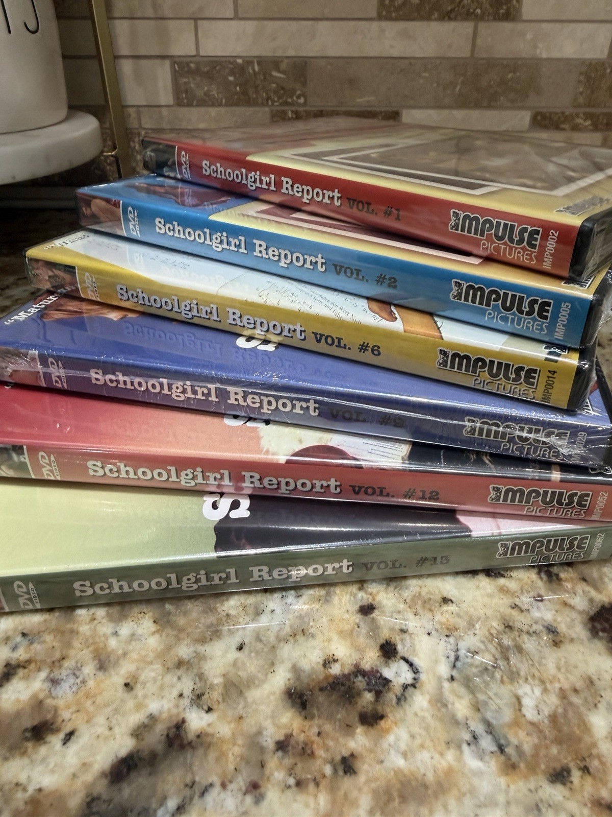 SCHOOLGIRL REPORT DVD LOT OF 6 VOLUMES 1, 2, 6, 9, 12 & 13 NEW SEALED FREE SHIP