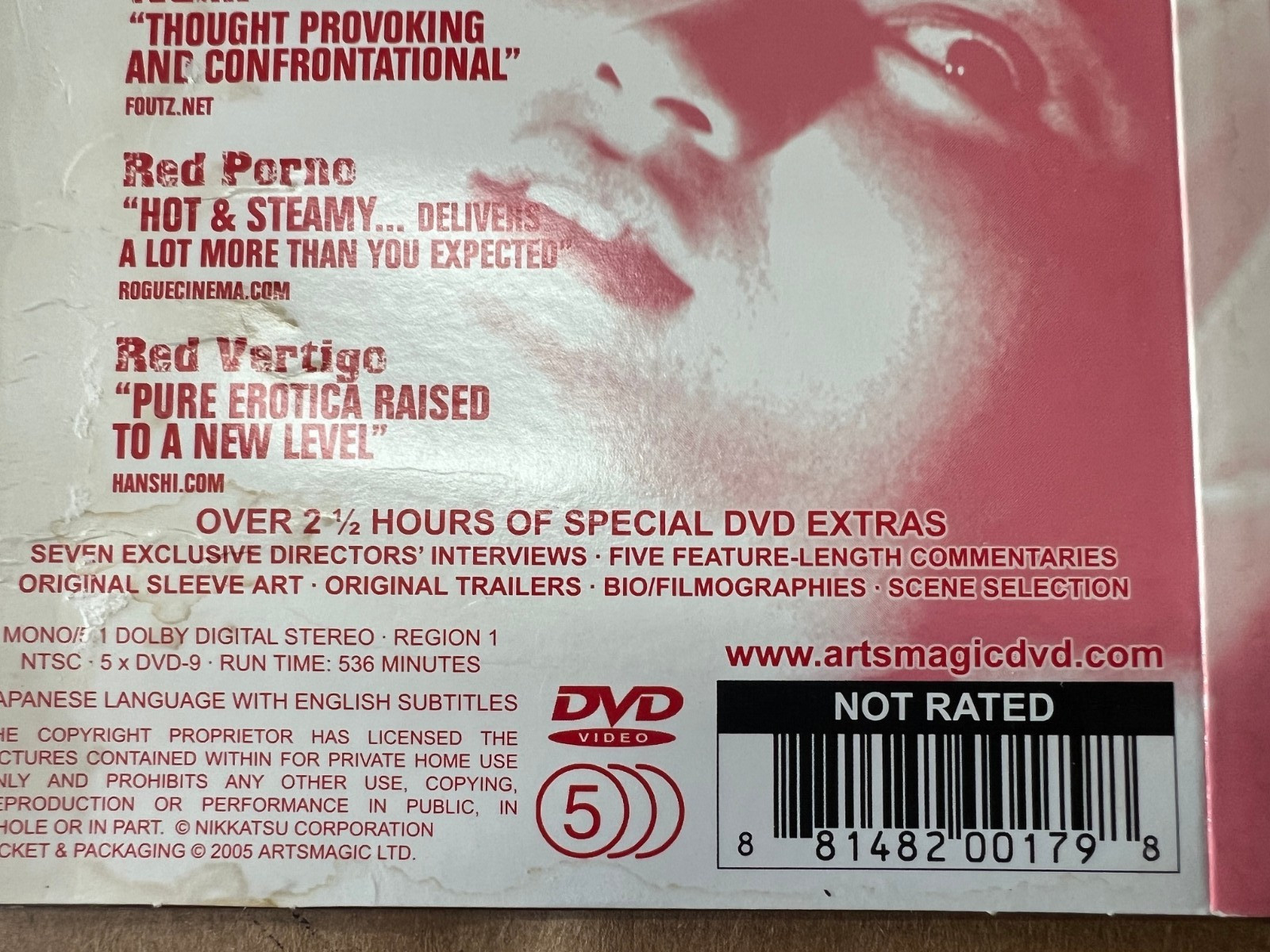 Angel Guts DVD 5-disc japanese lang with English Sub-titles – director extras