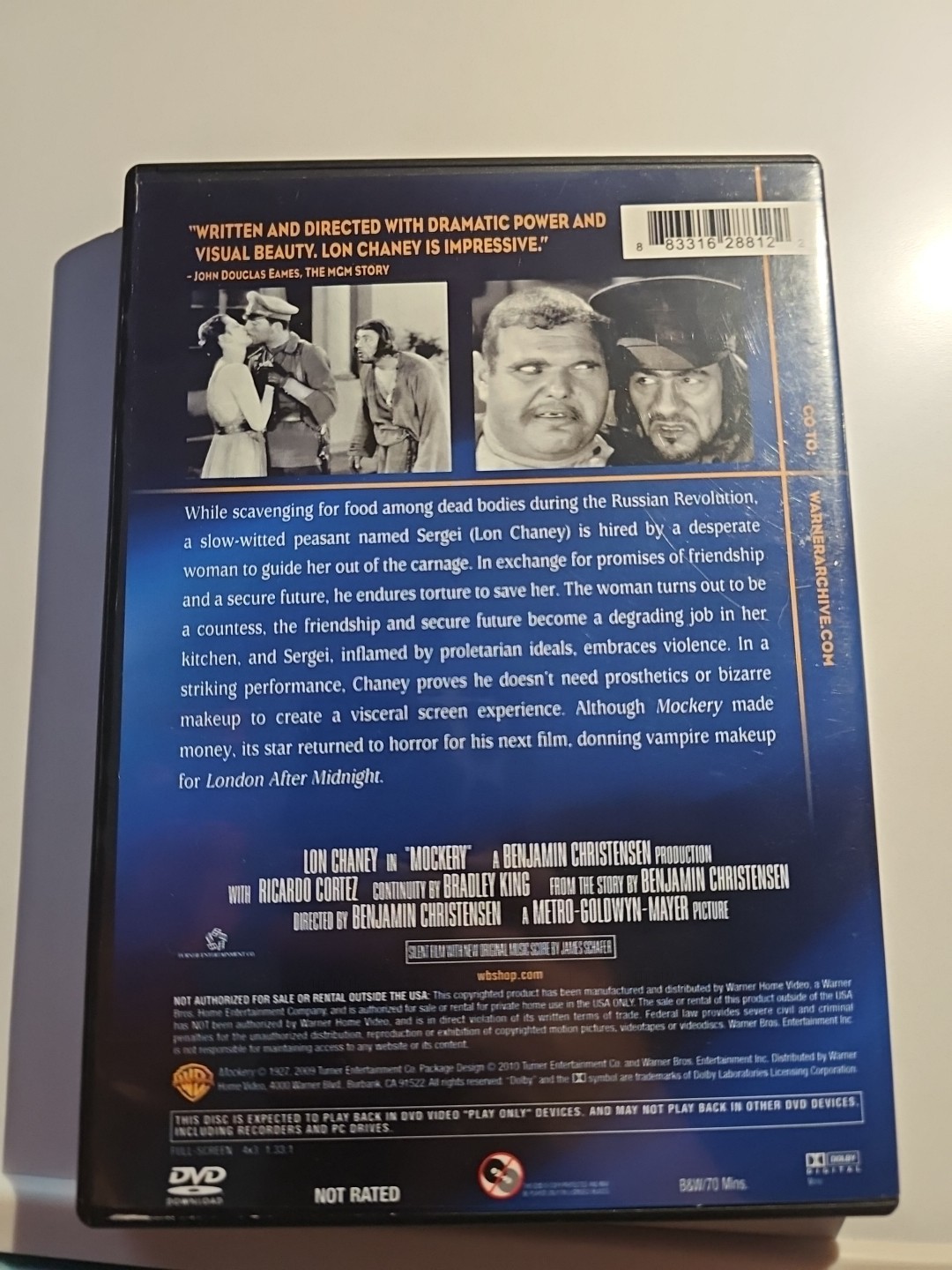 Lon Chaney Silent Movie DVD