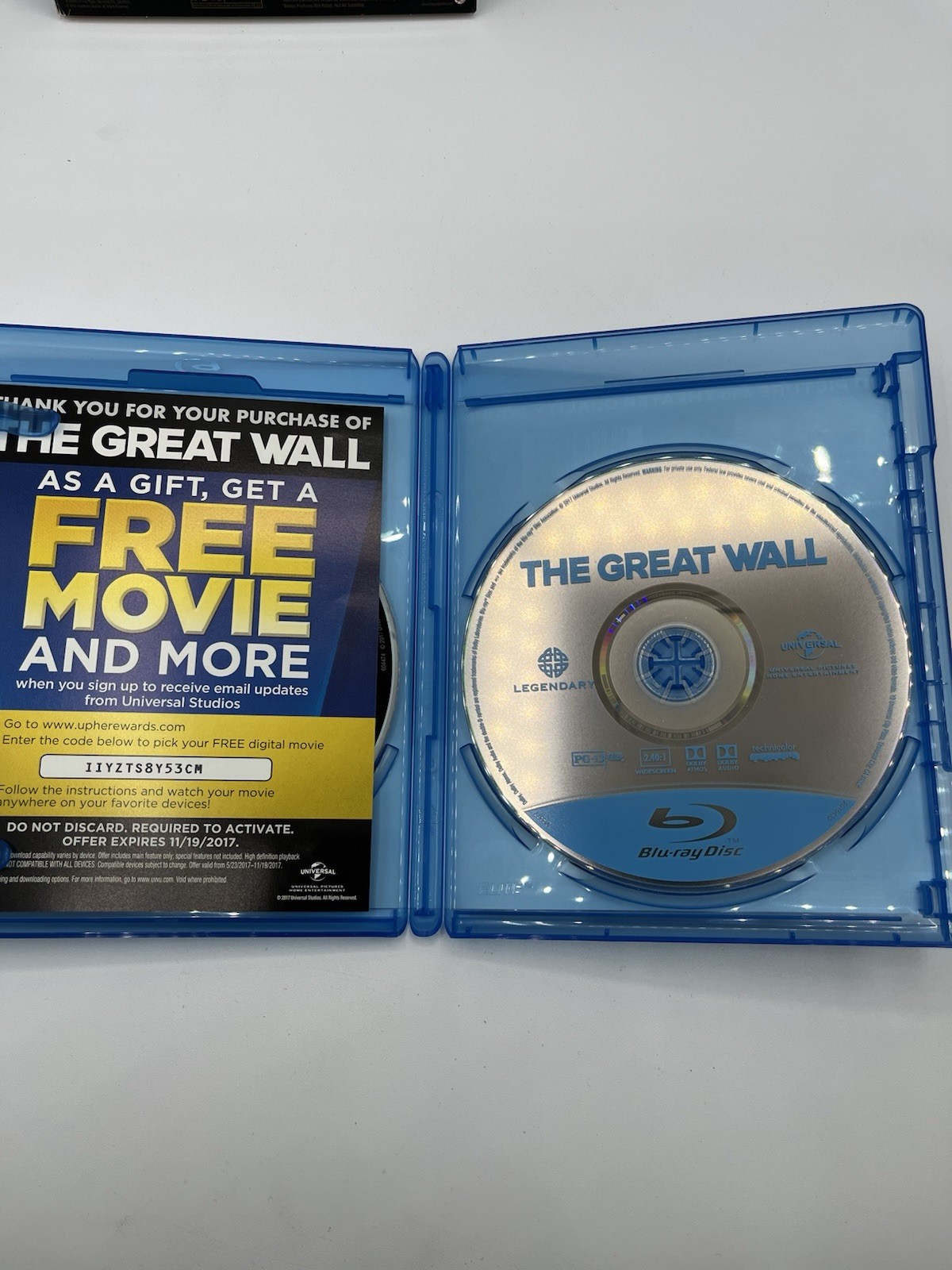 The Great Wall (Blu-ray, 2017)