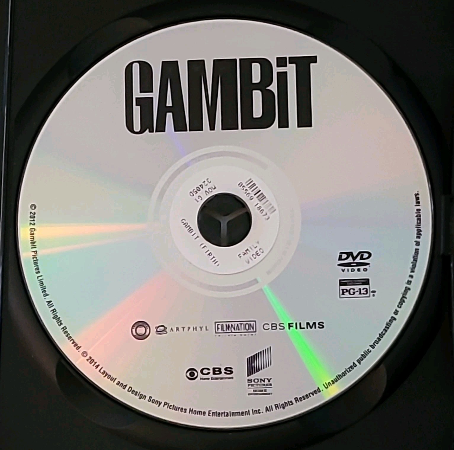 Sony Pictures Home Ent Gambit DVD Colin Firth Diaz Comedy Widescreen PG-13