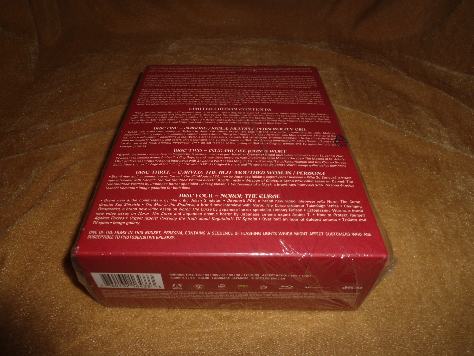 J-Horror Rising (4-DISC LIMITED EDITION) ARROW VIDEO (PLS SEE IMPT NOTE BELOW)