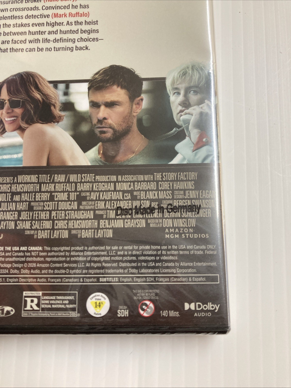 Crime 101 dvd 2026 BRAND NEW SEALED!!