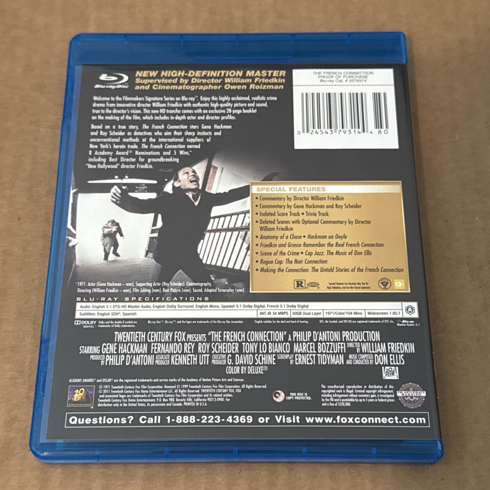 The French Connection (Blu-ray, 1971) Filmaker’s Signature Series RARE OOP