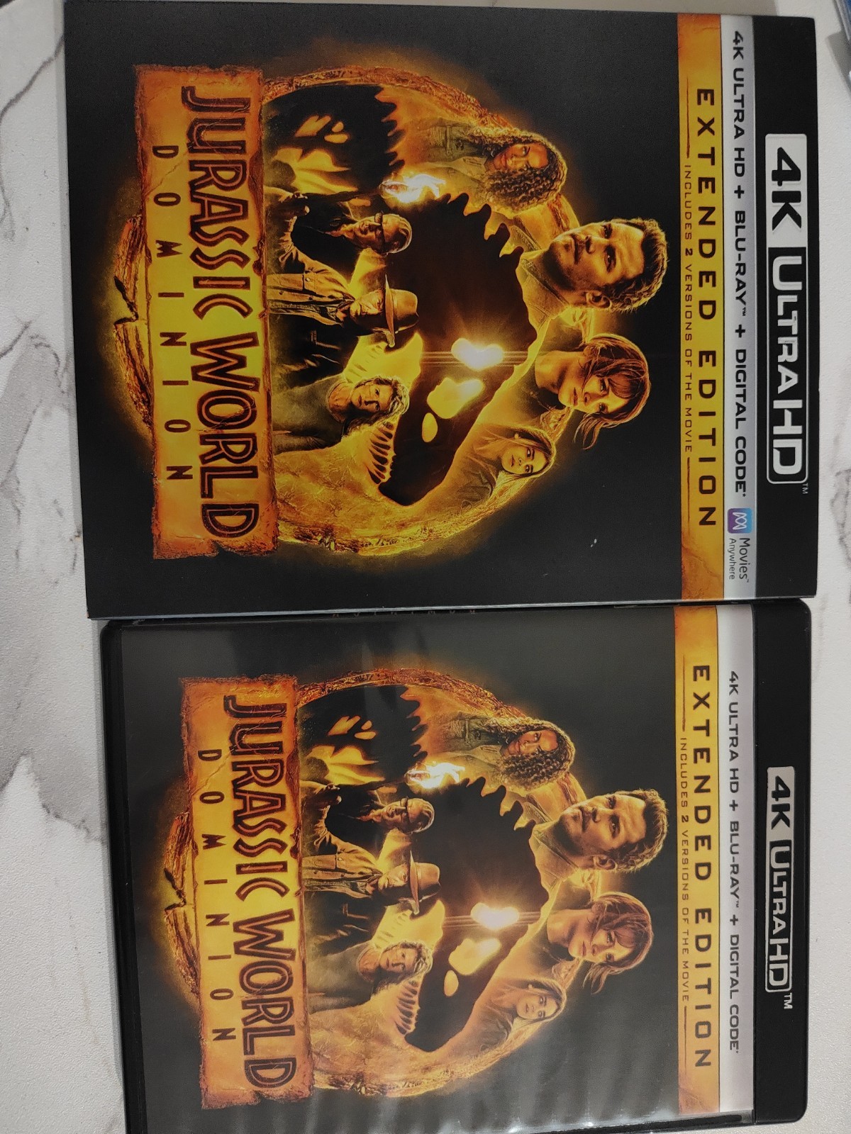 Jurassic World Dominion (4K Ultra HD + Blu-Ray) No Digital w/ Slipcover OOP