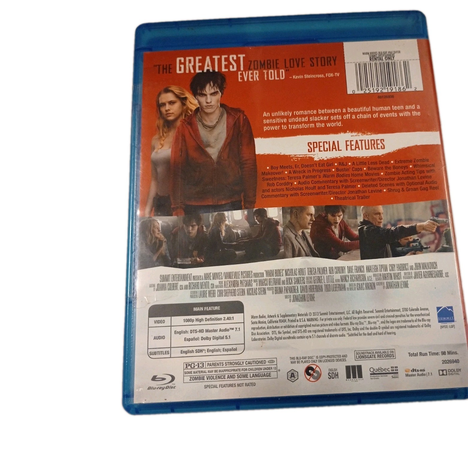 Warm Bodies [Blu-ray] DVDs