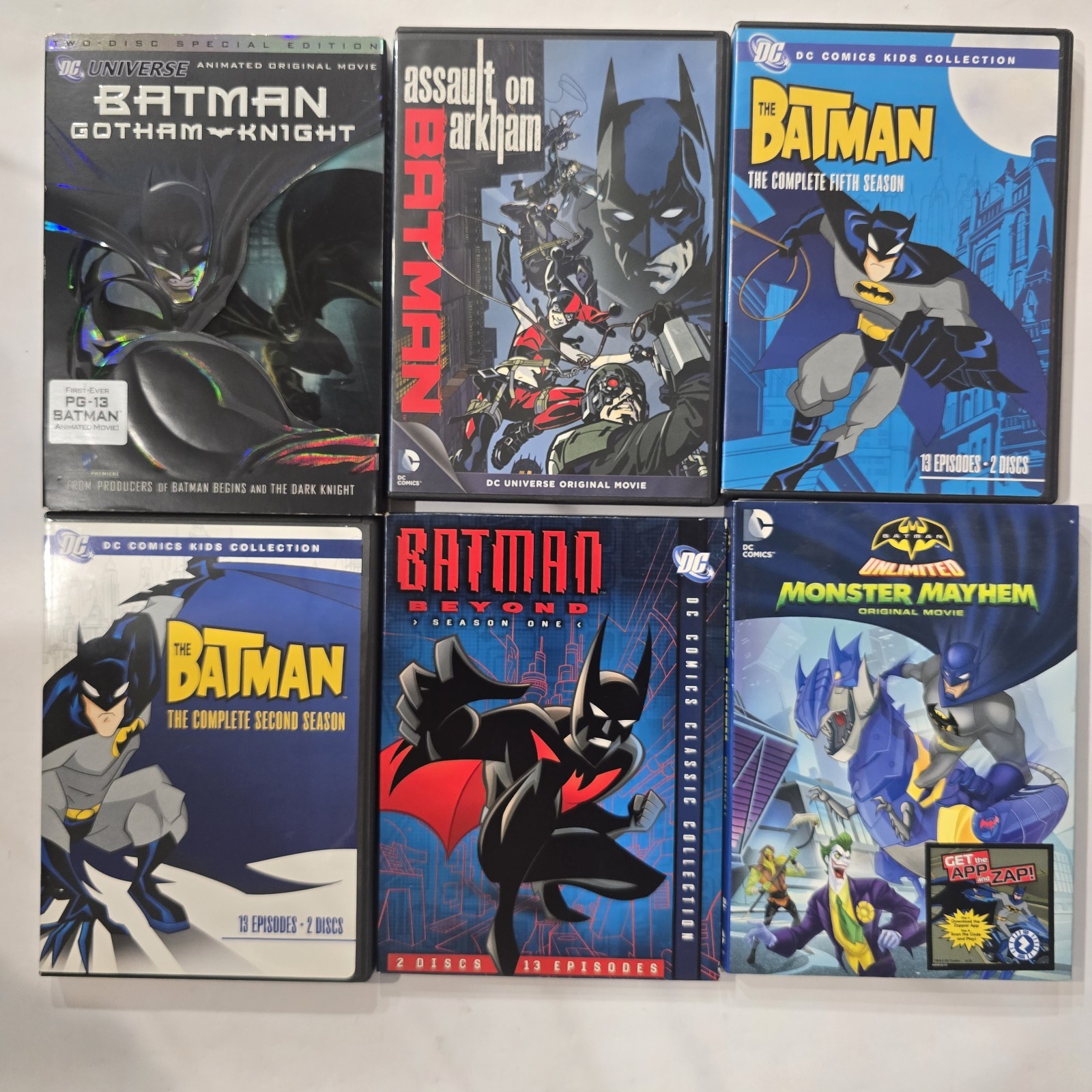 Batman DC Animated DVD Lot Complete Seasons Movies Bundle 19 Discs Collection