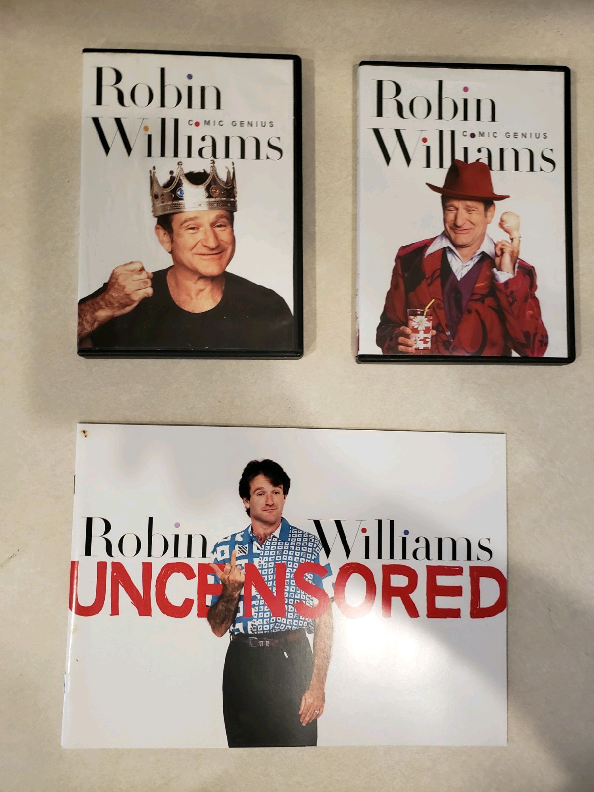 Robin Williams Comic Genius – 2018 Time Life DVD Set Volume 1 and 2. (12 CD’S)