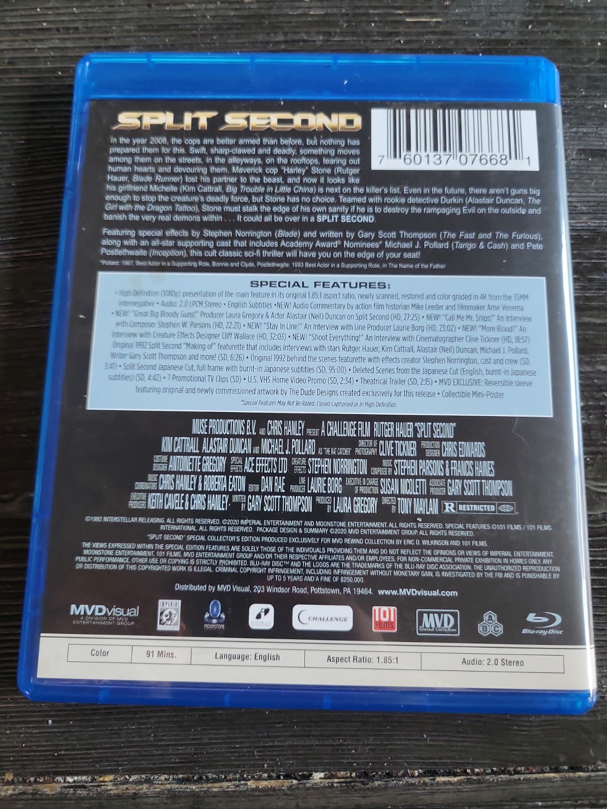 Split Second (Blu-ray, 1992)