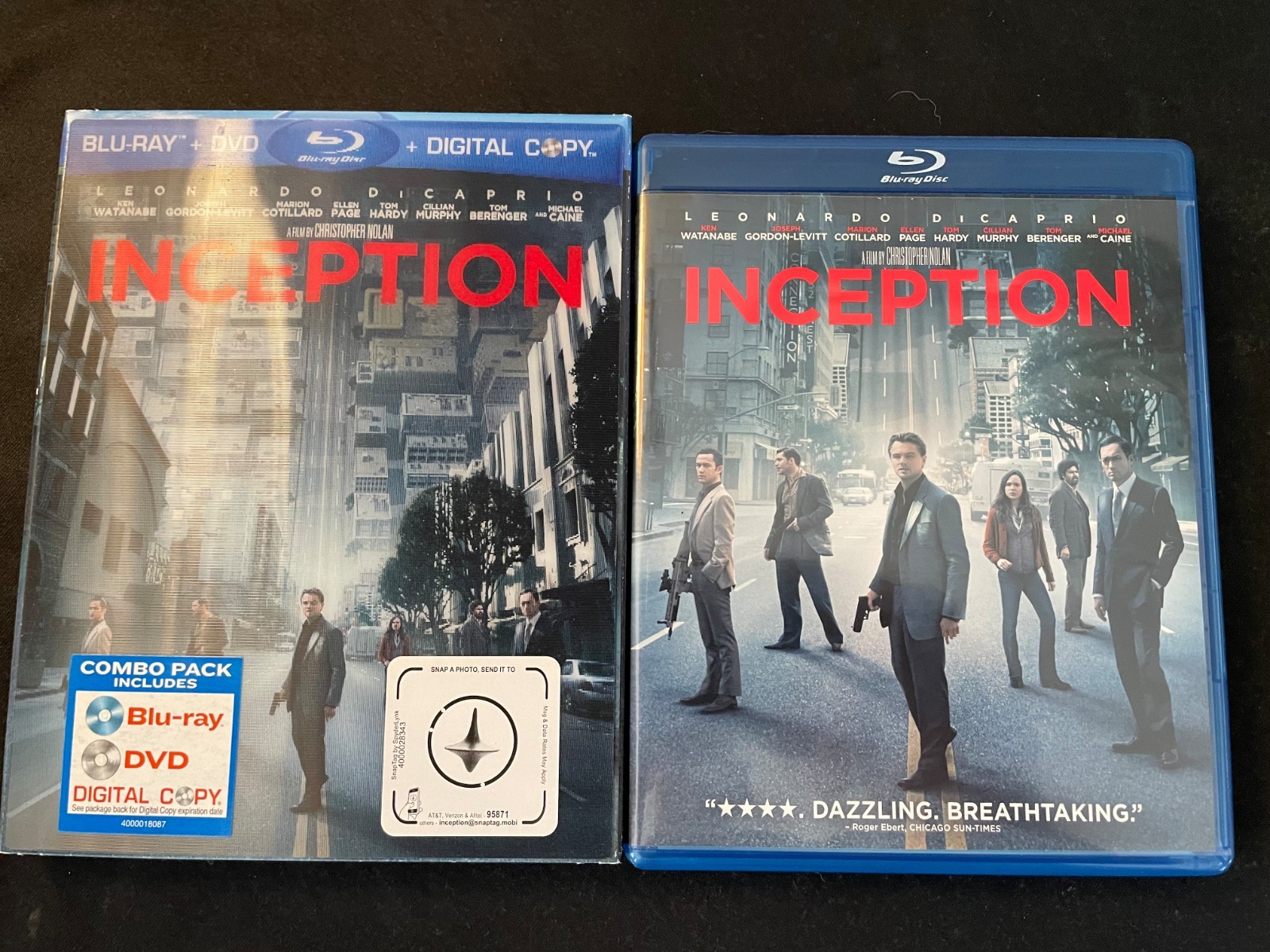 INCEPTION, THE WOLF OF WALL STREET, THE DEPARTED Blu-rays, Leonardo DiCaprio