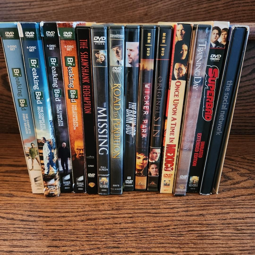 DVD Movie & TV Show Lot (14 Titles Total) – Breaking Bad Seasons 1-4 & More!