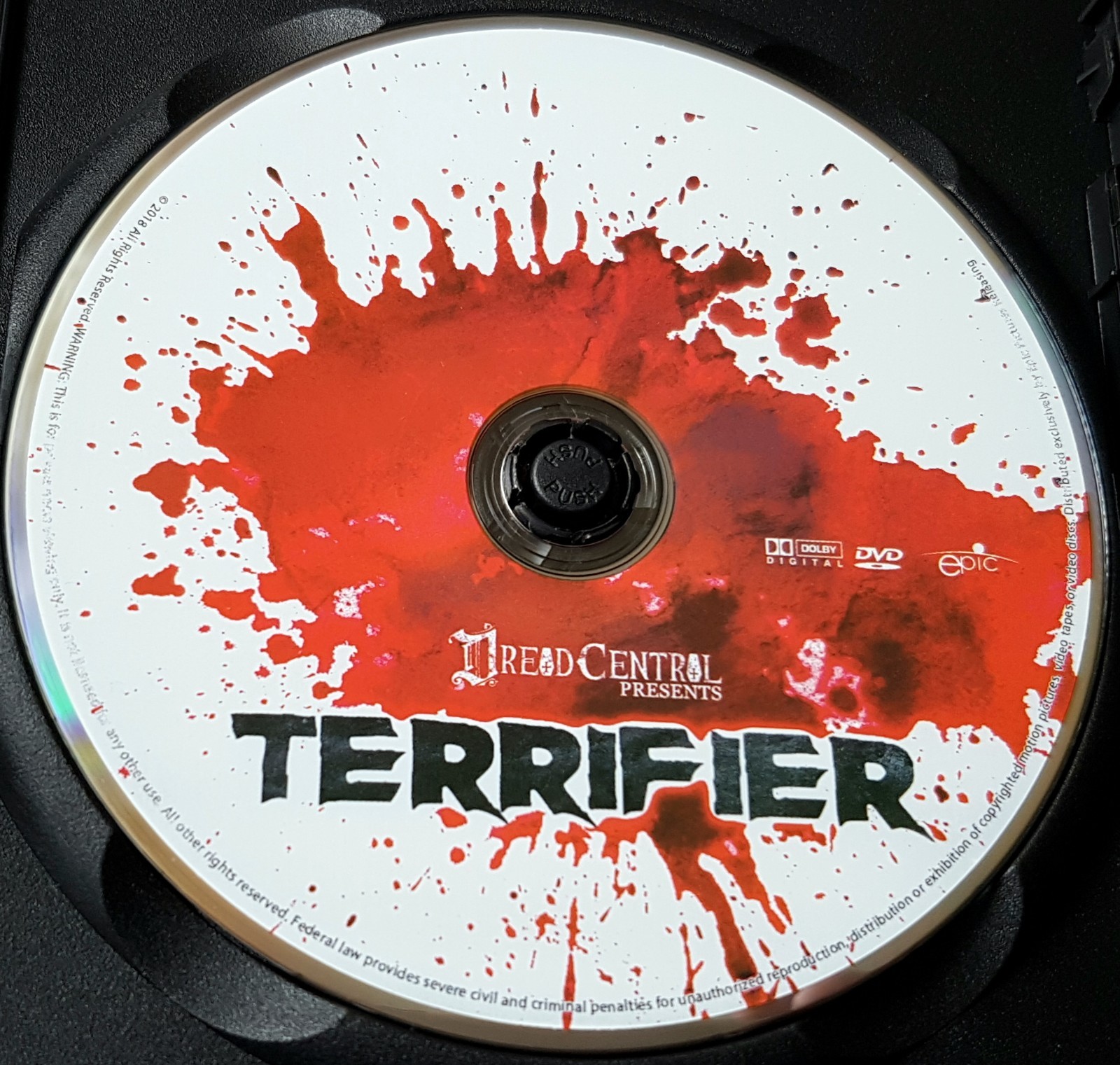 TERRIFIER UNRATED DVD Art The Clown Damien Leone Jenna Kanell All Hallow’s Eve