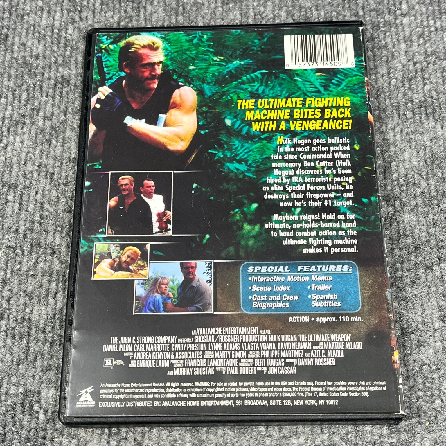 The Ultimate Weapon DVD 1998 Hulk Hogan Action Jon Cassar 110 Min