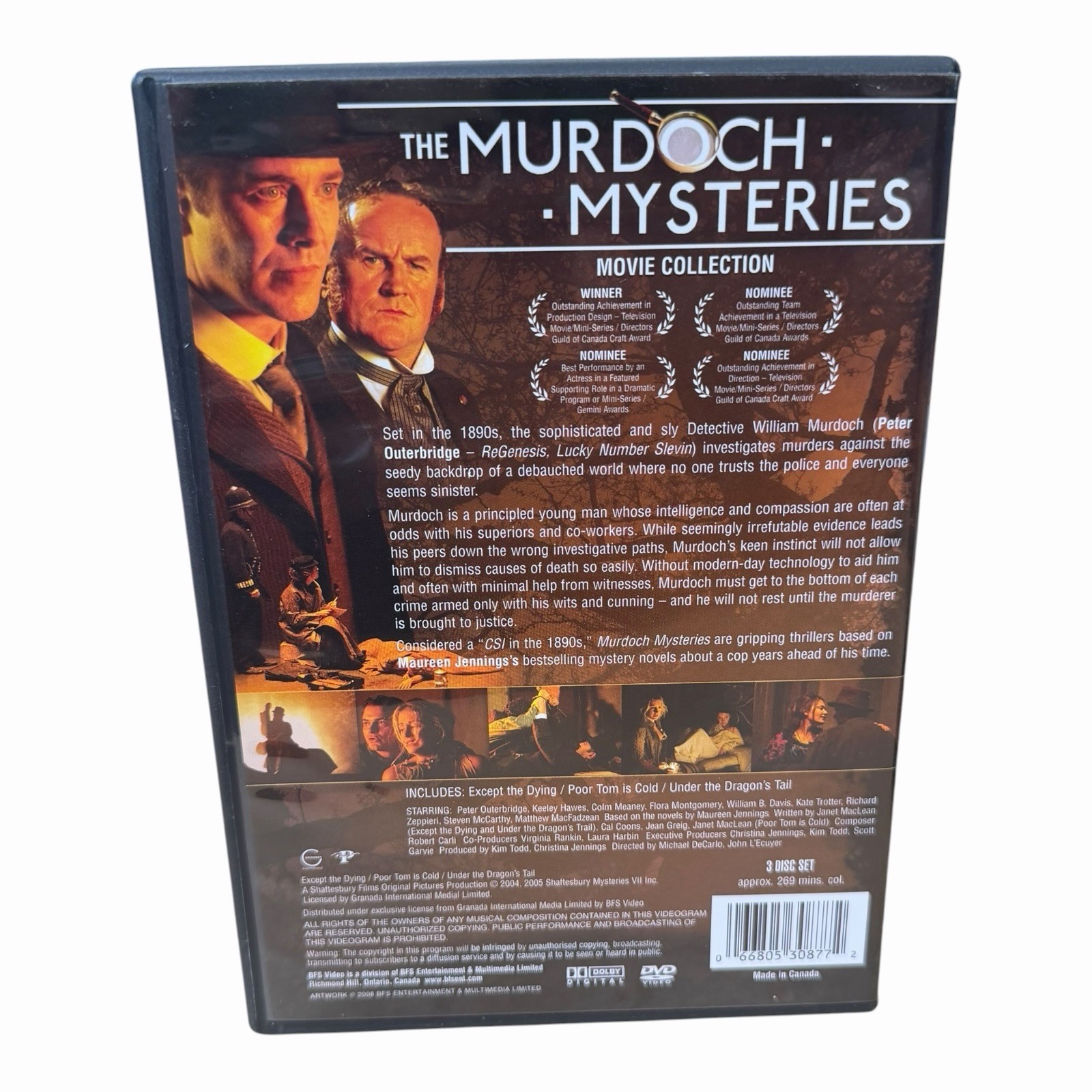 The Murdoch Mysteries Movie Collection DVD 3 Disc Set
