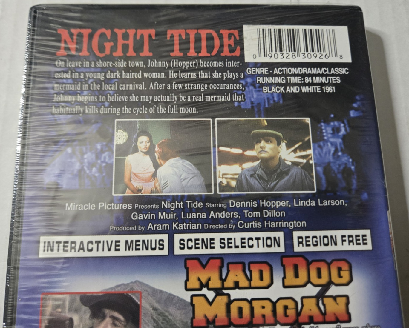 NEW Night Tide & Mad Dog Morgan (DVD, 2004, 2 Movies) Dennis Hopper, SEALED