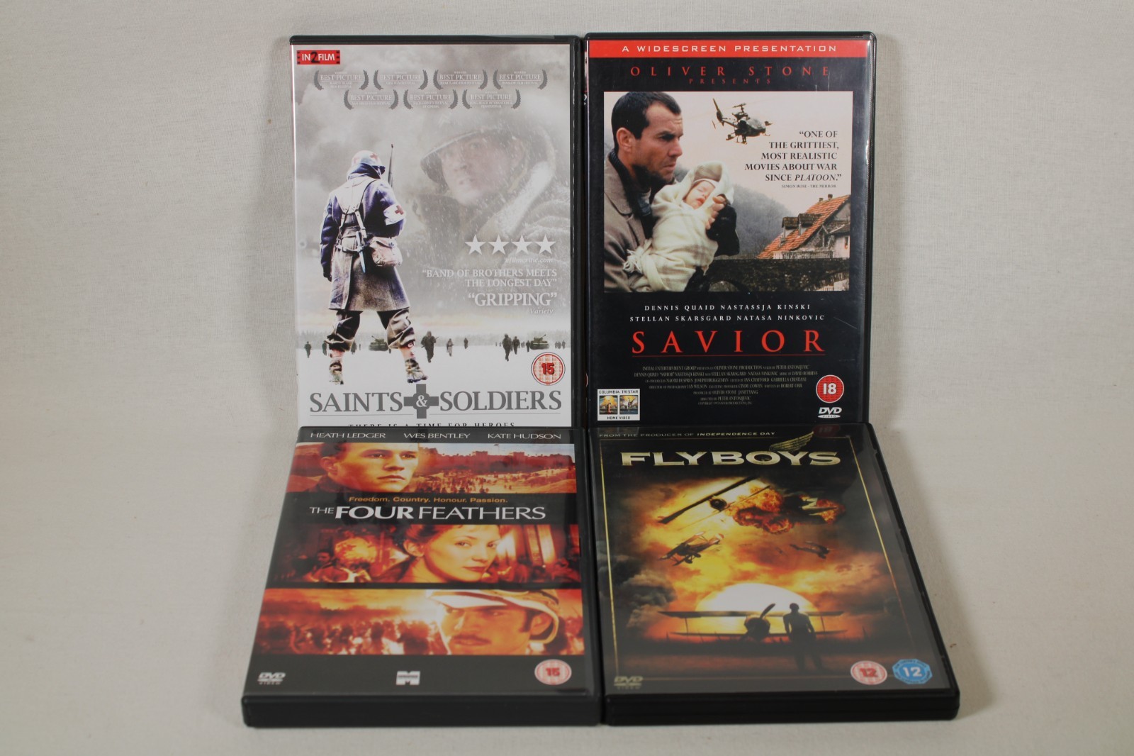 20 Region 2 War Battle Import DVD Bulk Lot Rommel Navarone Glory Stalingrad +…