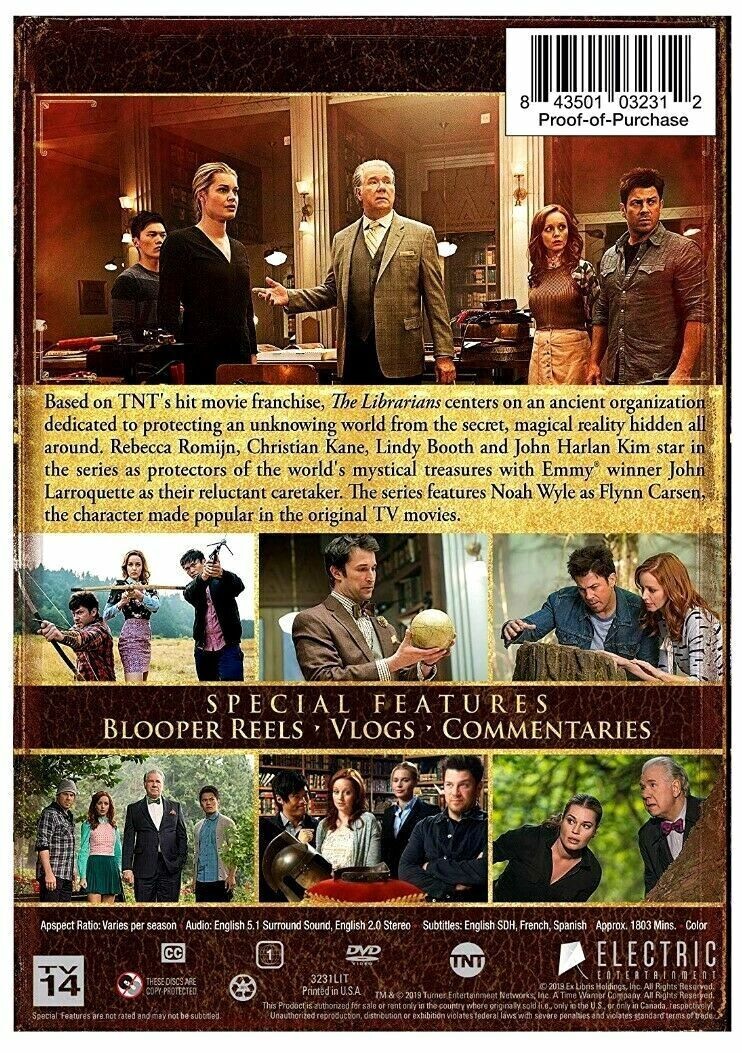 The LIBRARIANS the Complete Series on DVD 1-4 – Seasons 1 2 3 4 (12 Disc Set)
