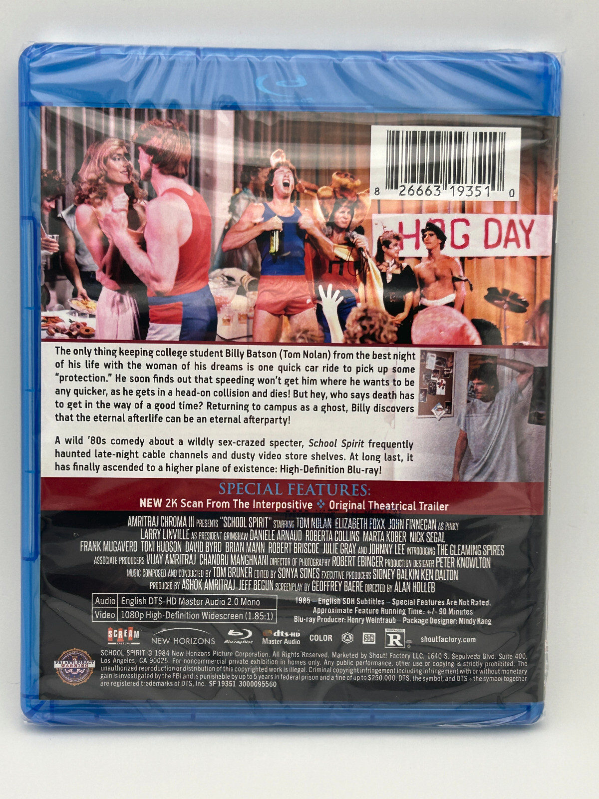 School Spirit (1985) Blu-ray Scream Factory Limited Edition 80s Sex Comedy NEW
