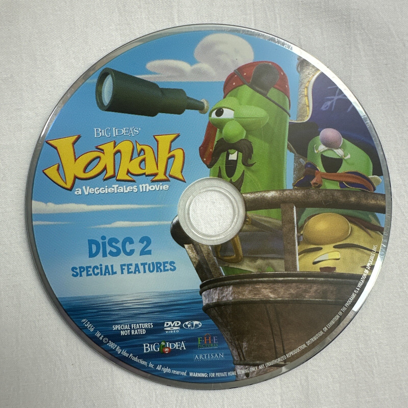 Veggie Tales (DVD’s) Mixed Titles Lot of 8 – DVDs
