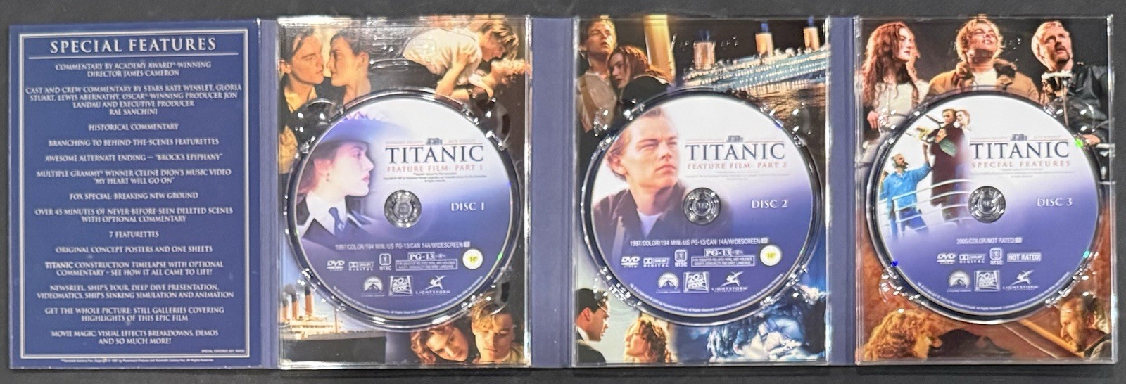 20th Century Fox Titanic Special Collector’s Edition 3-Disc DVD PG-13 Cameron