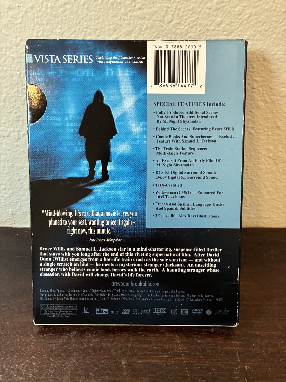 Unbreakable Vista Series DVD in Slipcase, 2 Disc Set w Inserts