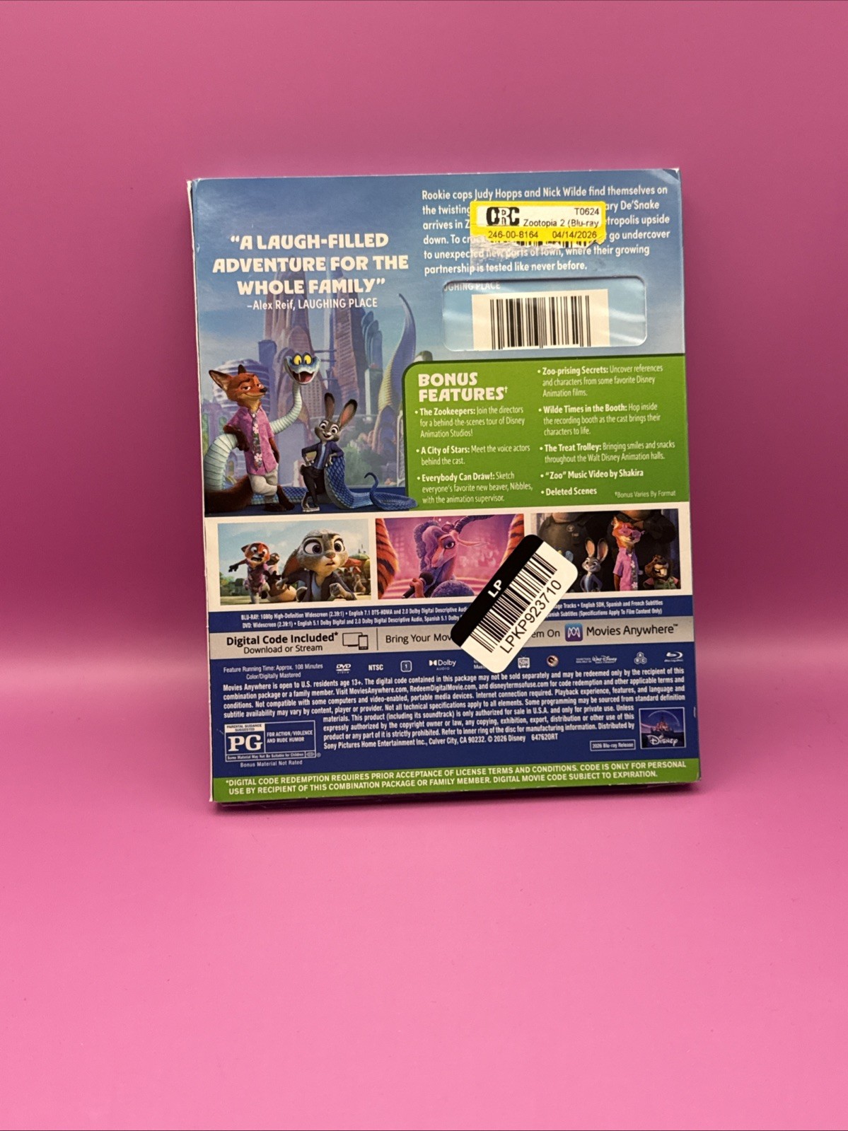 Zootopia 2 (Blu-ray + Digital) NEW