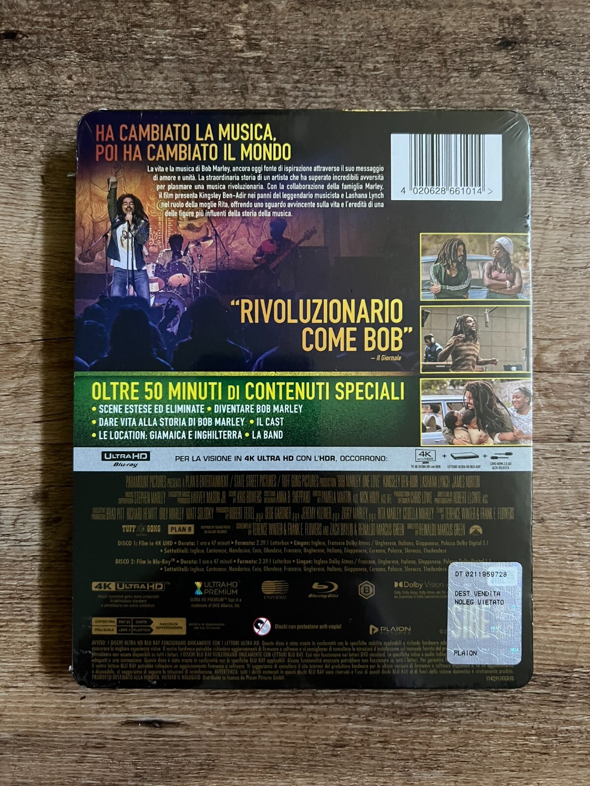 Bob Marley: One Love – Limited Edition w. Steelbook (4K UHD + Blu-ray) *NEW*