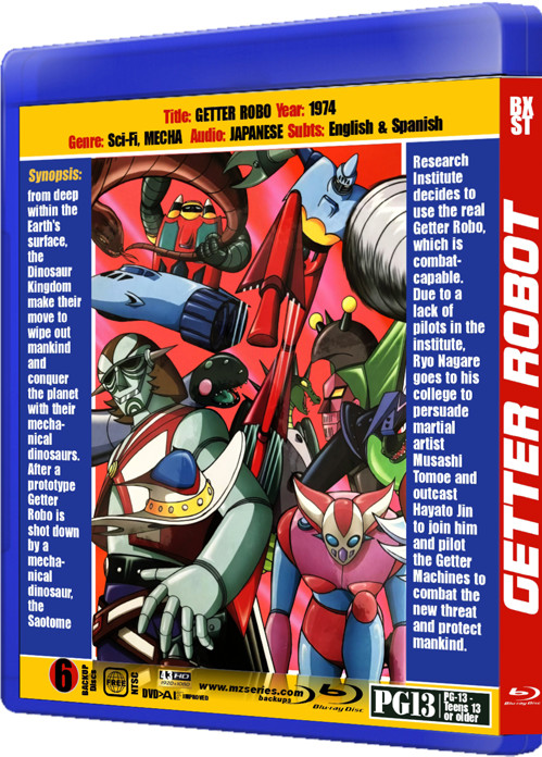 GETTER ROBO audio Japanese with English & Spanish subtitles 1080 4.3 AI