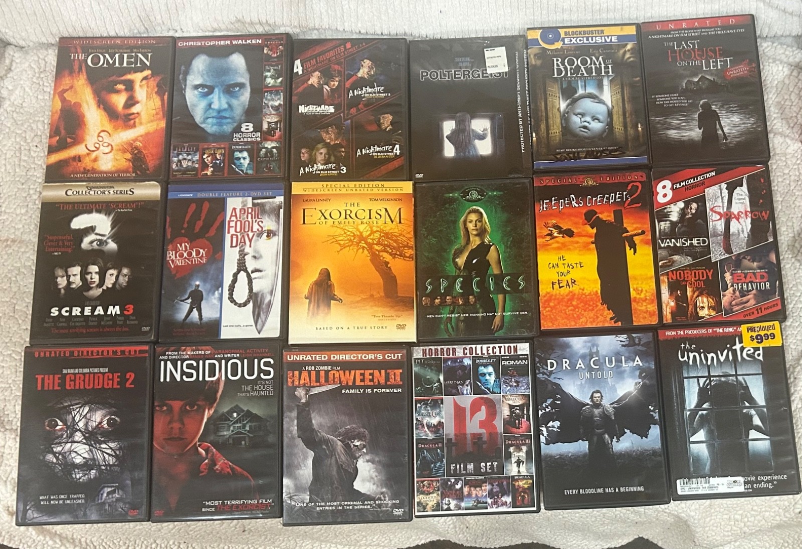 Lot Of 18 Horror Movie DVDs