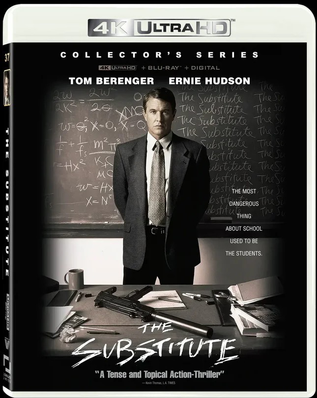 The Substitute 4K Vestron Collectors Series #37 Blu-ray + Slip Sleeve Cover 1996