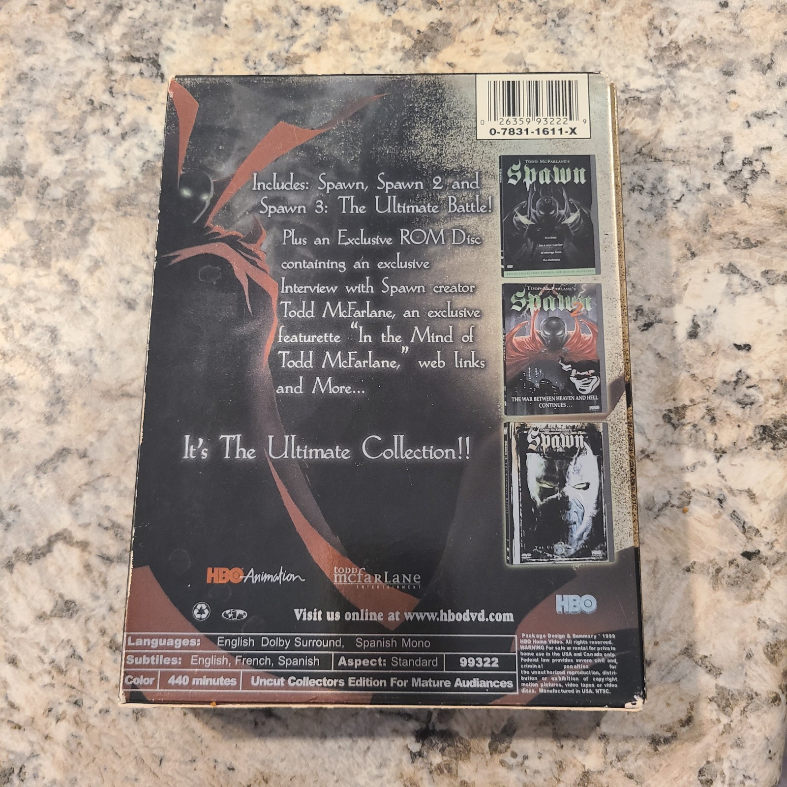 Spawn: The Ultimate Collection Animation DVD HBO Box Set Collector’s Edition