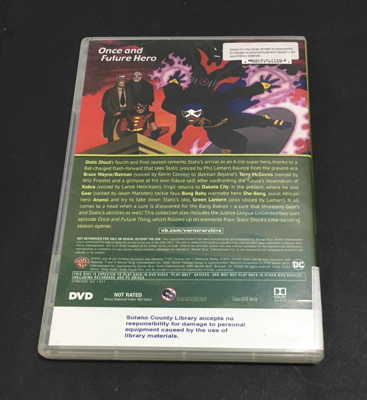 Static Shock: the Complete Fourth Season DVD 2 Disc Set Ex-Library