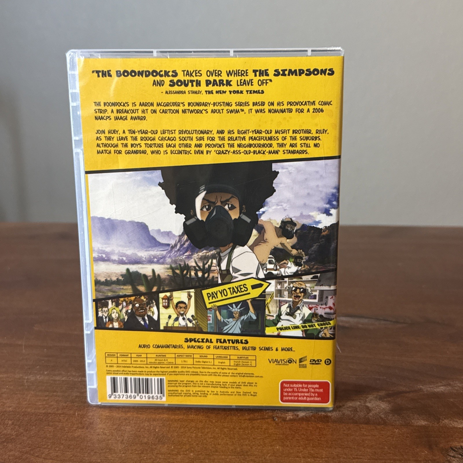 The Boondocks – Complete Uncensored Series Seasons 1-4 (11 Disc Set) Region 4