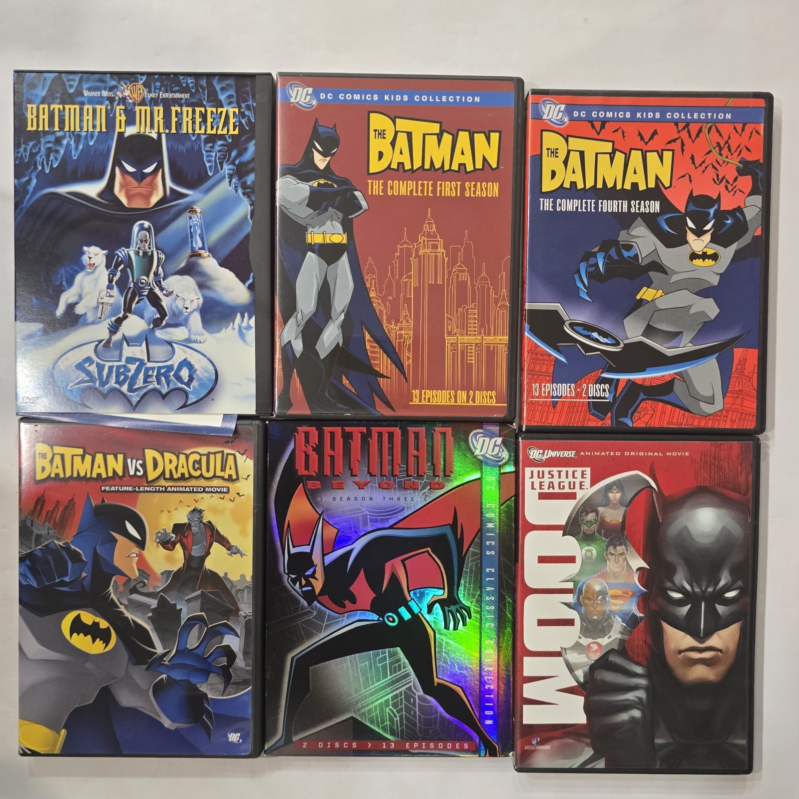 Batman DC Animated DVD Lot Complete Seasons Movies Bundle 19 Discs Collection