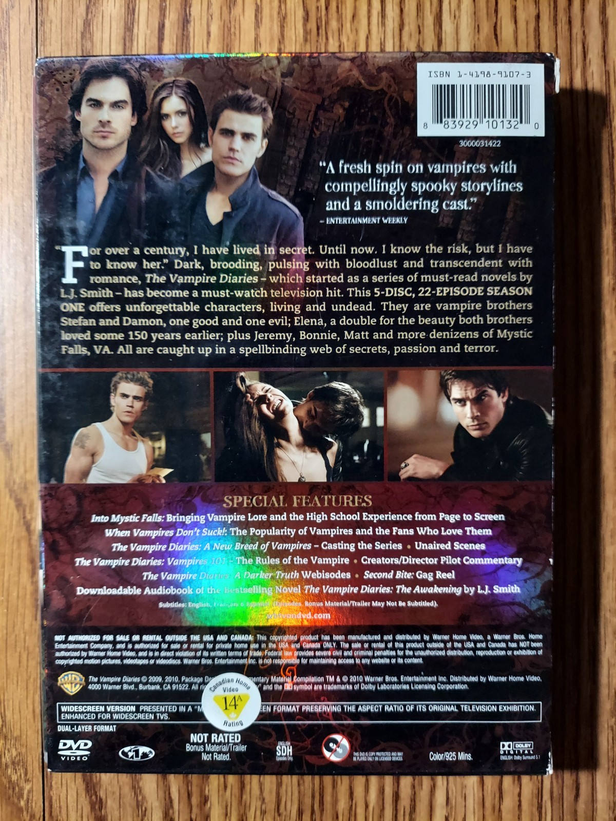The Vampire Diaries: the Complete First Season (DVD, 2009)