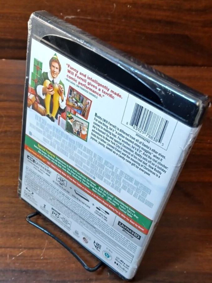 Elf 2003 (4K UHD Disc) Will Ferrell-NEW (Sealed)-Free Shipping with Tracking