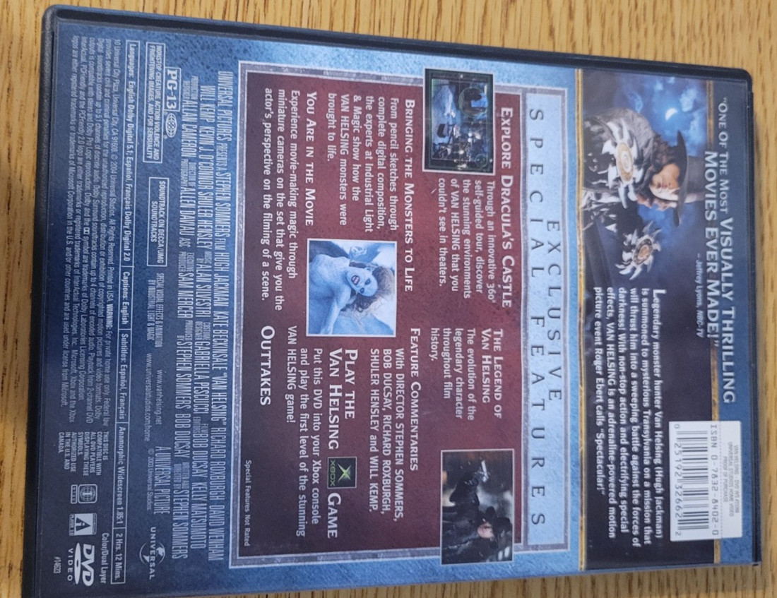 Van Helsing DVD Widescreen