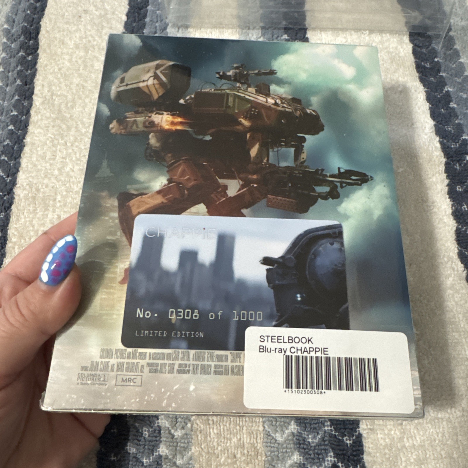 NEW* Chappie FilmArena Exclusive Steelbook Full Slip (Blu-ray) W~ Protector #308