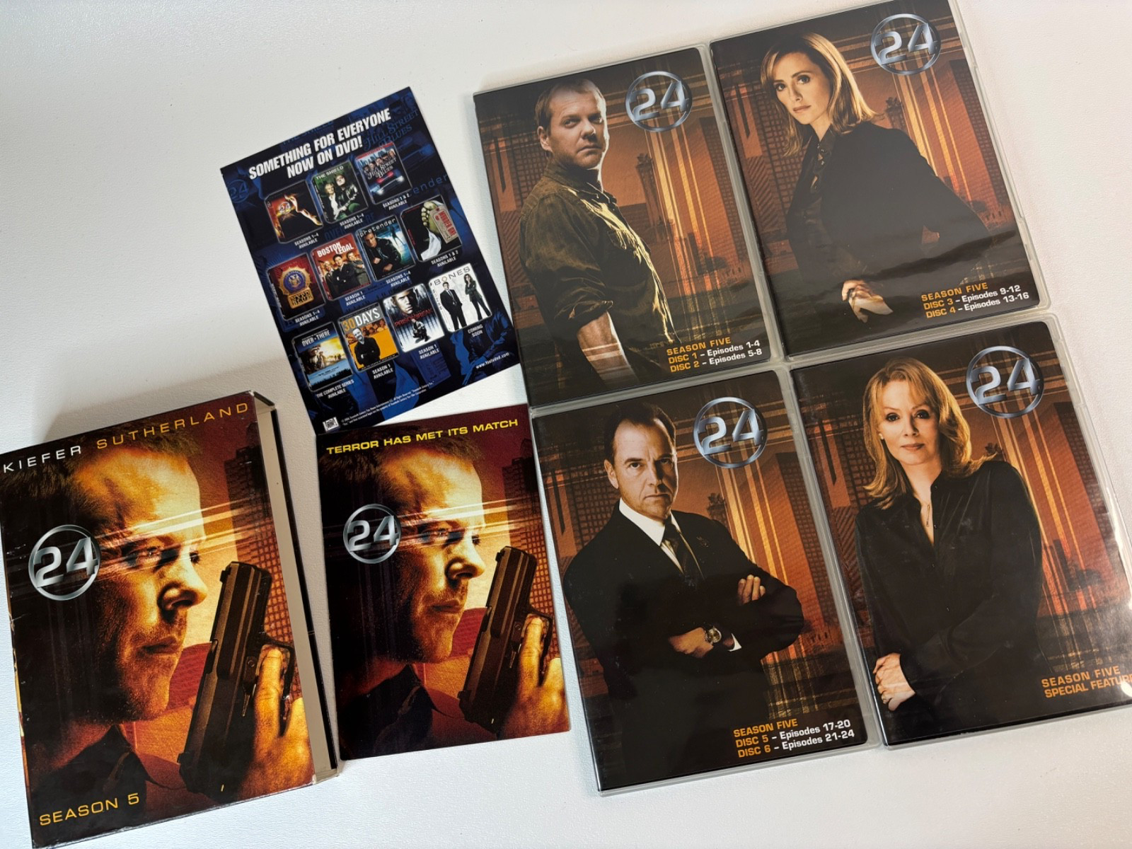 24 The TV Series The Complete Series Seasons 1-8 (DVD) Season 1-4 Gift Set (NEW)