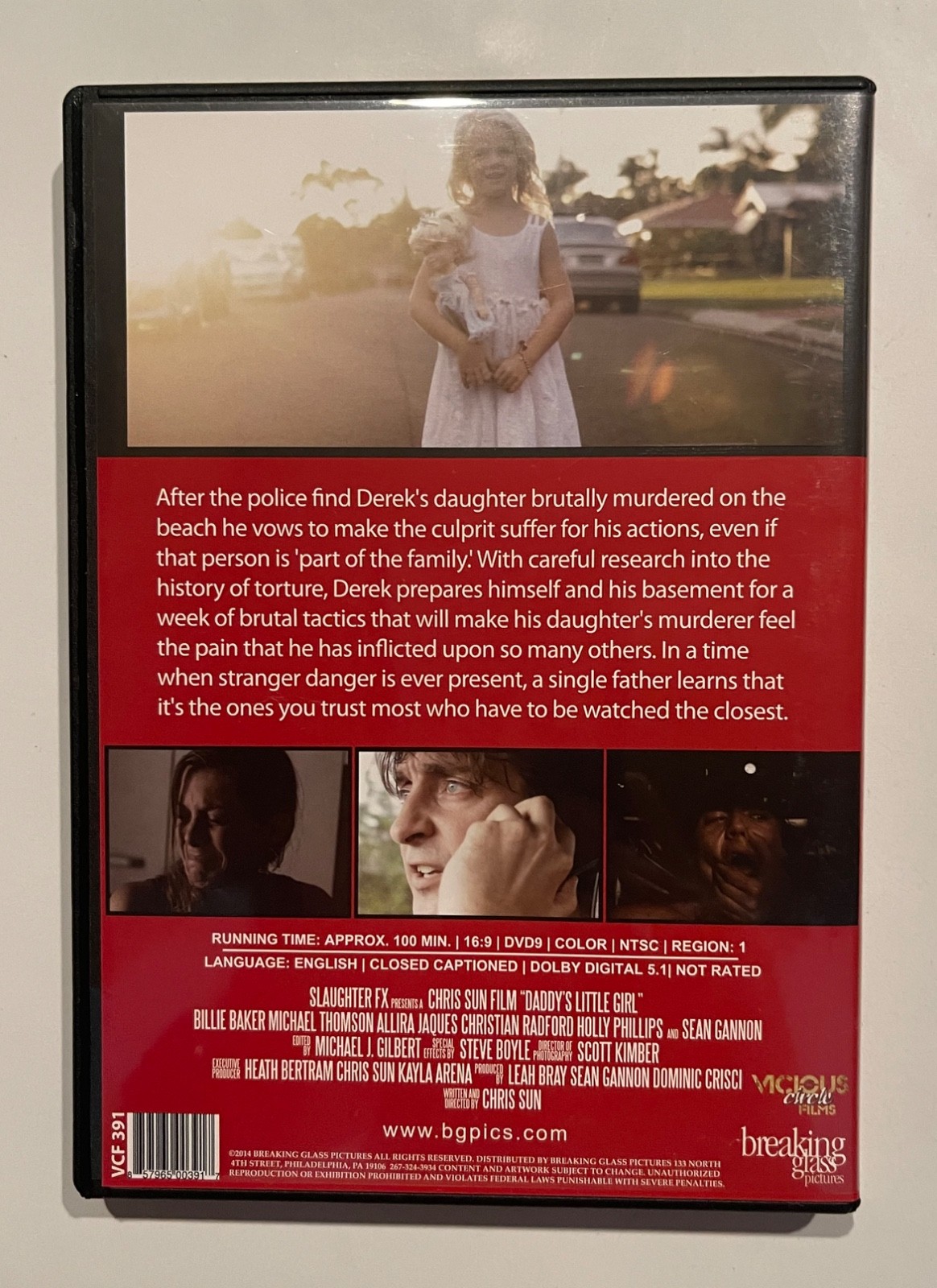 Daddy’s Little Girl (2013, A Chris Sun Film, Breaking Glass) DVD OOP *LIKE NEW*