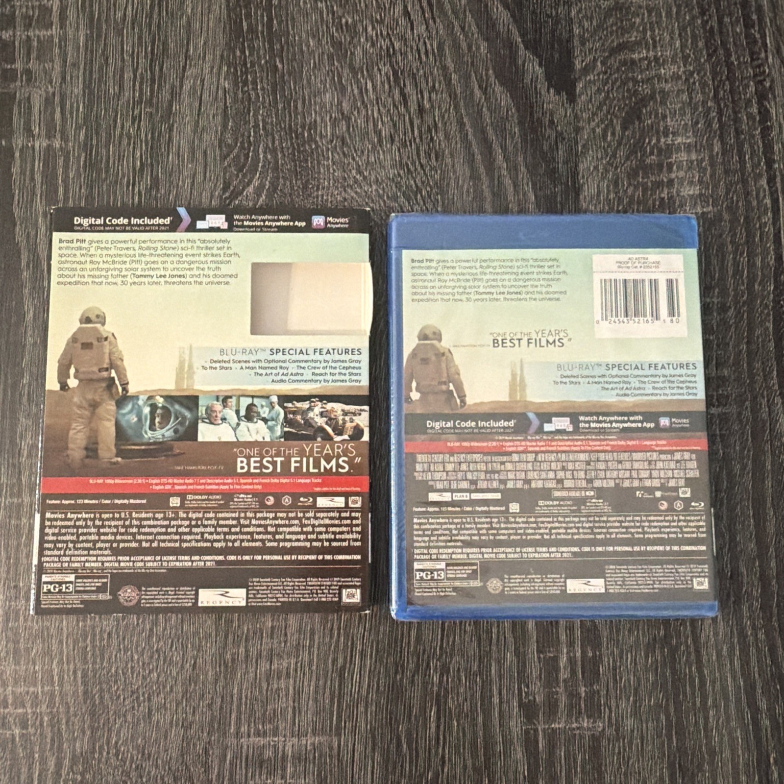 Ad Astra [New Blu-ray] Dolby, Digital Theater System, Widescreen Brad Pitt