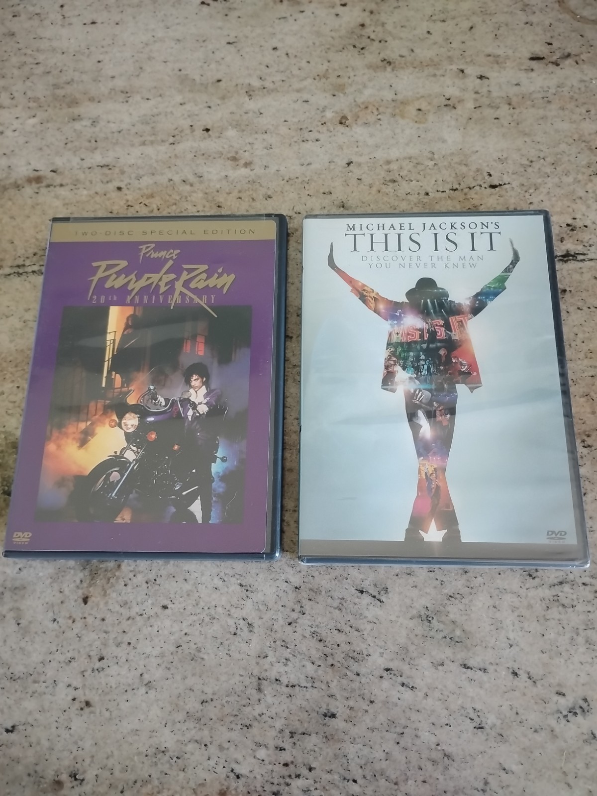 Two DVD’s Michael Jackson This Is It And Prince Purple Rain