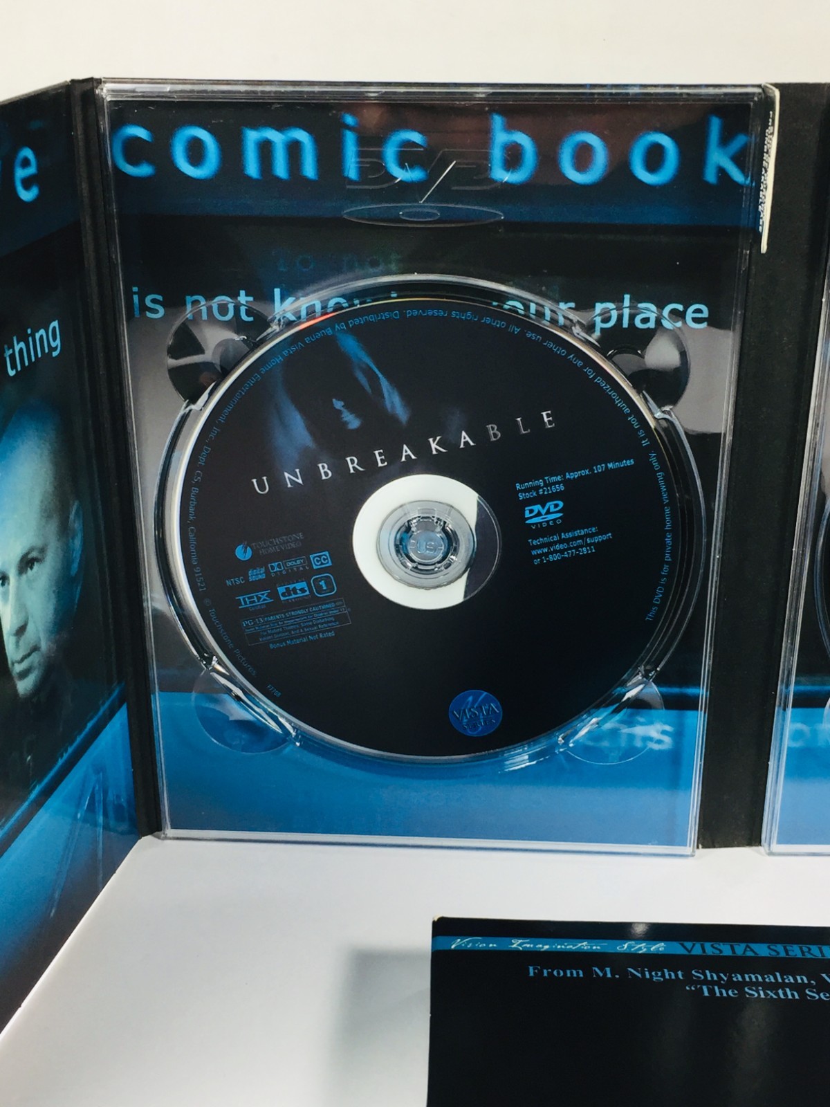 UNBREAKABLE (DVD, 2001, 2-Disc Set, Vista Series) BRUCE WILLIS SAMUEL L. JACKSON
