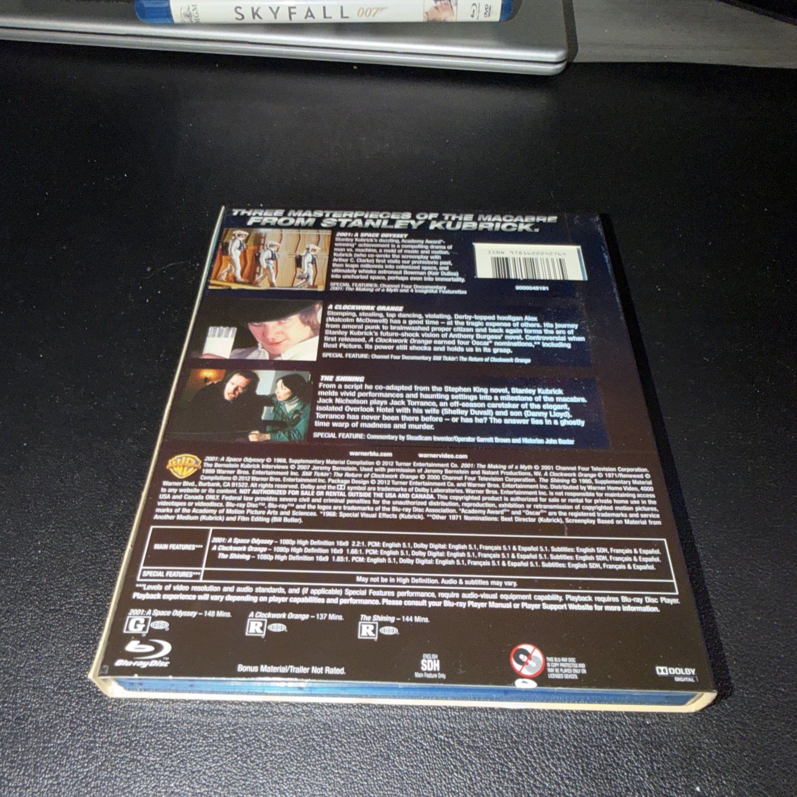 2001 Space Odyssey/A Clockwork Orange/The Shining triple feature