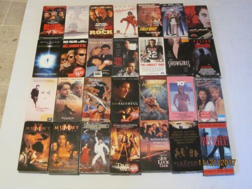 15 Assorted VHS Action/Horror/Drama/Sci-fi/Comedy/Animated/Games FREE SHIPPING!
