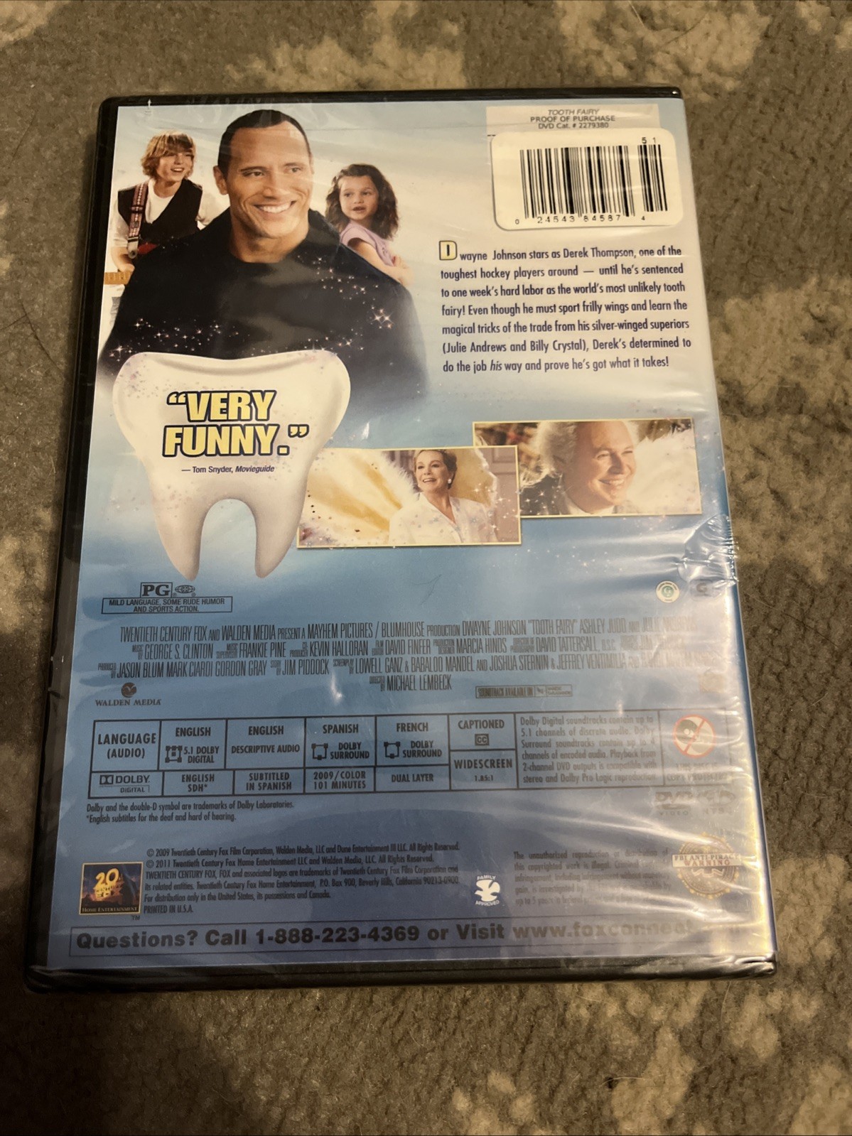 Tooth Fairy DVD New Sealed Dwayne “The Rock” Johnson Rental Exclusive Packaging