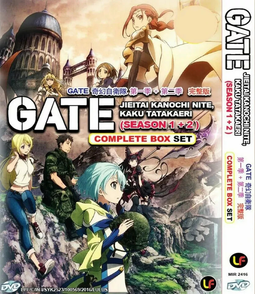 Gate Jietai Kanochi Nite Season 1+2 (1-24End) Anime DVD English Subtitle