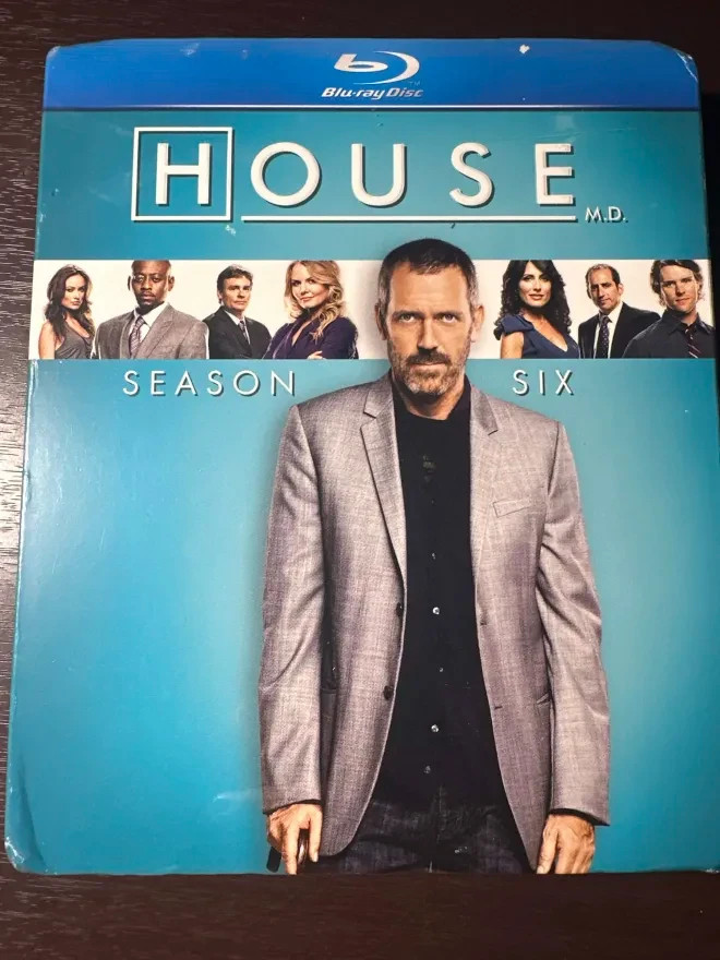 House MD Season Six 6 Blu-ray New Sealed Hugh Laurie TV Medical Drama 5 Disc Set