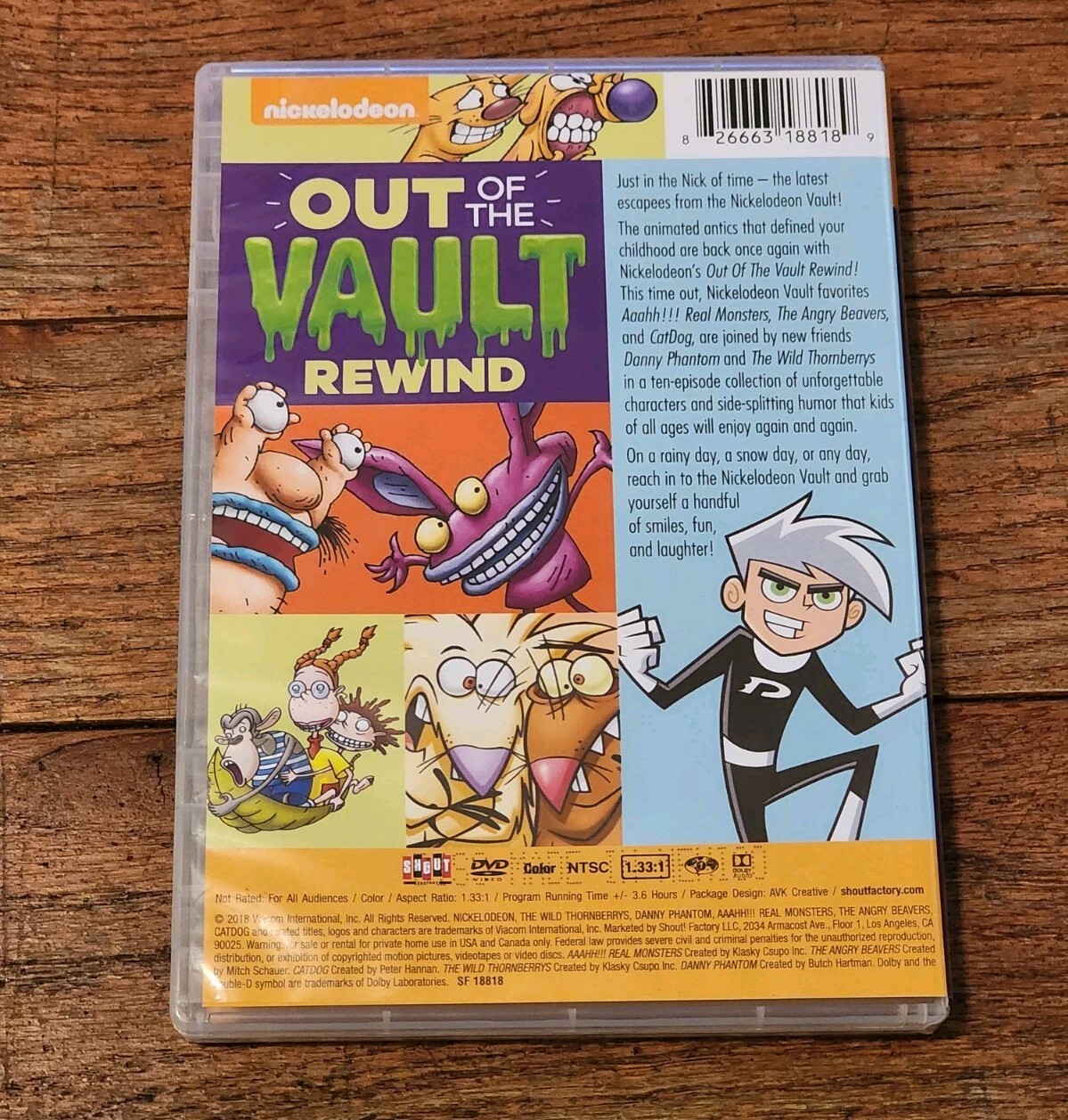 Nickelodeon Out of the Vault Rewind DVD 2018 Shout! Factory Viacom Video