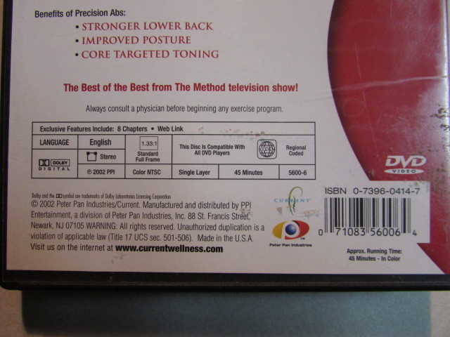 THE NEW METHOD 20/20 SERIES PRECISION ABS PRE-OWNED DVD ALL REGION FULL FRAME